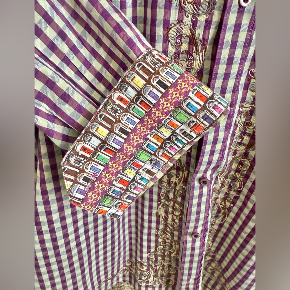 Robert Graham Plaid Shirt w/Embroidery Detail - Picture 3 of 5